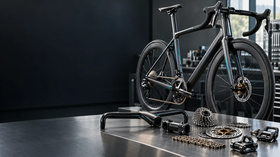ARCLINE bicycle components workshop with performance bicycle and engineered parts